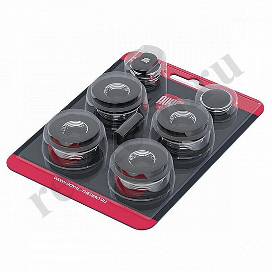 Комплект монтажный Royal Thermo 1”х 1/2" черный (артикул RT1/2B)