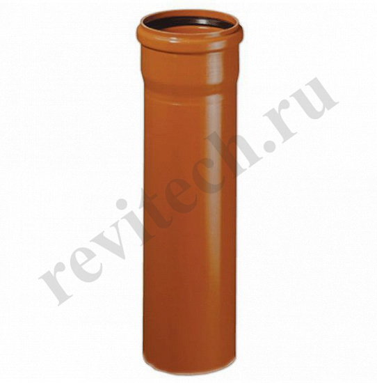 Труба канализационная Sinikon НПВХ DN160 x 4,0 PN0,5L2м, PVC-U, оранжевая (артикул 22020.R)