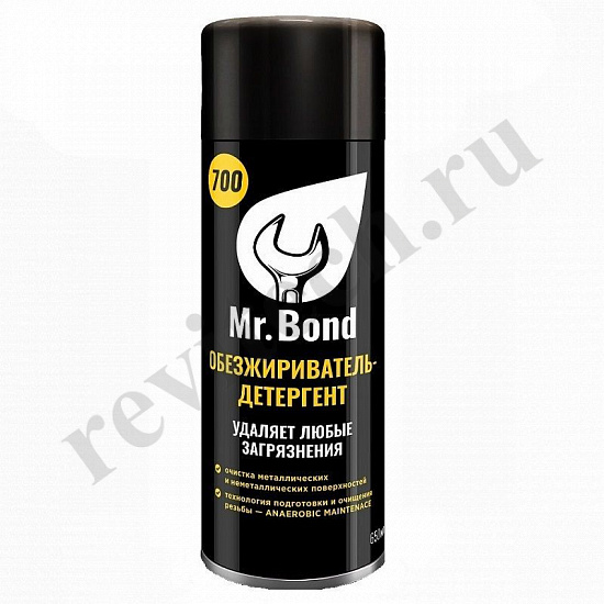 Обезжириватель поверхности резьбы для анаэробных герметиков Mr.Bond 700, 650мл (артикул MB402700650)